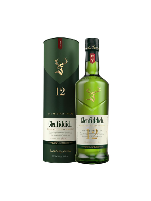 Վիսկի «Glenfiddich» 12 տարեկան 1լ