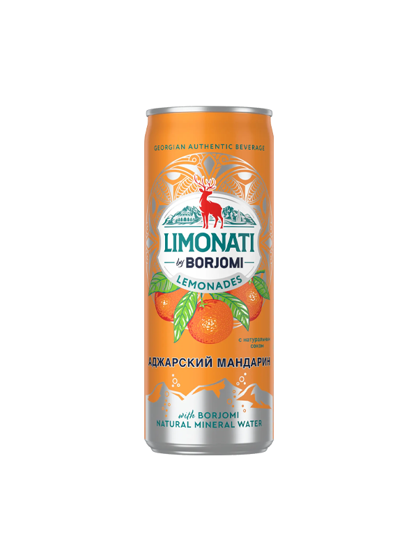 Զովացուցիչ ըմպելիք «Limonati by Borjomi» մանդարին 330մլ
